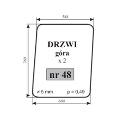 Szyba drzwi góra MTZ-347482745