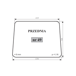 Szyba przednia Białoruś-347485489