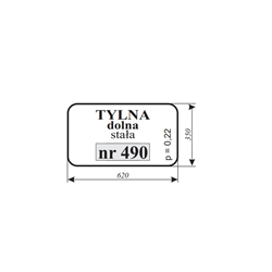 Szyba tylna mała Ursus 3512-347481383
