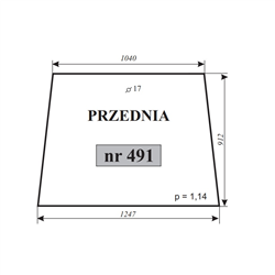 Szyba przednia T-25 kabina Sokółka-347484795