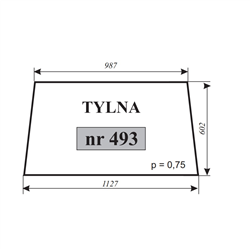 Szyba tylna Władimirec T-25 Sokółka-347484790