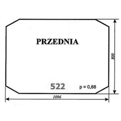 Szyba przednia spychacz gąsienicowy rumuński-347487360