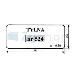 Szyba tylna spychacz gąsiennicowy-347494712