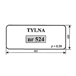 Szyba tylna spychacz gąsiennicowy-347494712