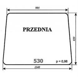 Szyba przednia koparka Białoruś-347485062
