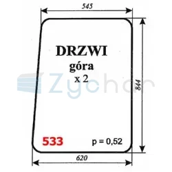 Szyba drzwi góra Białoruś-347485065