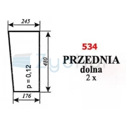 Szyba przednia koparka Białoruś-347491742