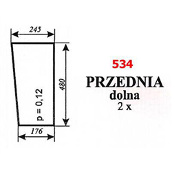 Szyba przednia koparka Białoruś-347491742
