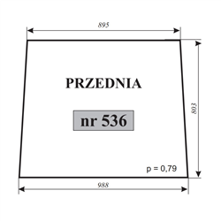 Szyba przednia Zetor-347485911