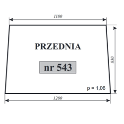 Szyba przednia Zetor 5611 5718-347485436