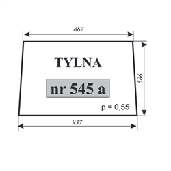 Szyba tylna Zetor 5611 5718-347487533