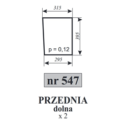 Szyba przednia dolna Zetor-347485488