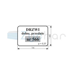 Szyba drzwi dolne , przednie Koparka-347485791