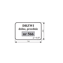 Szyba drzwi dolne , przednie Koparka-347485791
