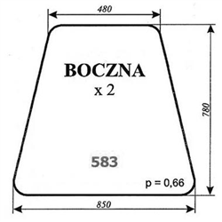 Szyba boczna Koparka-347486054