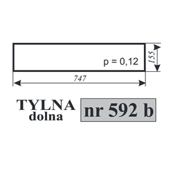 Szyba tylna dolna Ferguson 255 2812-347487260