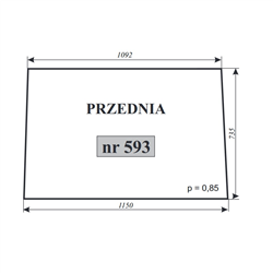 Szyba przednia Zetor nowy typ 10540-347486828