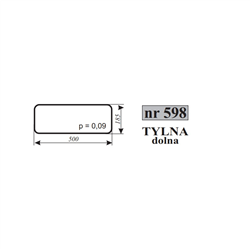 Szyba tylna dolna Zetor 10540 10368121-347485923