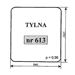 Szyba tylna spycharko-rów. SHN-347494069