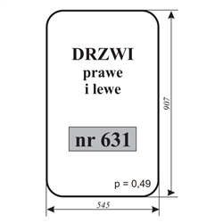 Szyba drzwi prawe i lewe ładowacz Ł34-347485723