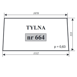 Szyba tylna C-360 Szczytno-347484314