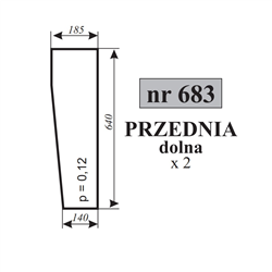 Szyba przednia dolna C-360-347485950