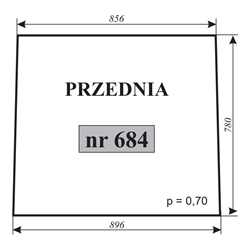 Szyba przednia T-25 kabina Szyszka-347485601