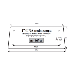 Szyba tylna podnoszona Zetor 7211-347485557