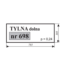Szyba tylna dolna Farmtrac Escort kabina Smolniki Koja-347482734