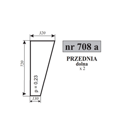 Szyba przednia dolna Ursus 3512-347486015