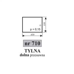 Szyba tylna dolna przesuwna Ursus 3512 kabina Koja Smolniki-347751835