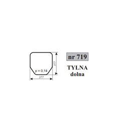 Szyba tylna dolna Pronar 320A MTZ320-347487361