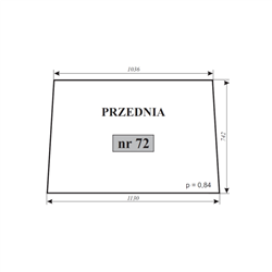 Szyba przednia MF-255 kabina Lubsko-347483950