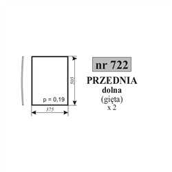 Szyba przednia dolna Pronar-347490478