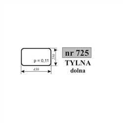 Szyba tylna dolna Pronar 82TSA 1025-347489623