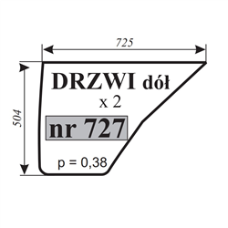 Szyba drzwi dół Pronar-347485925