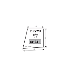 Szyba drzwi góra Ursus 6014-347489531