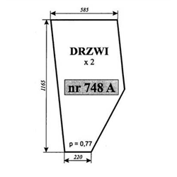 Szyba drzwi Fortschritt 323 A-347751870
