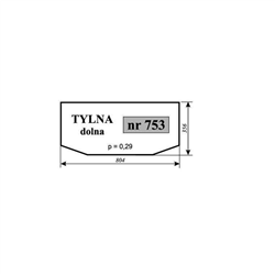 Szyba tylna dolna Lamborghini-347517219