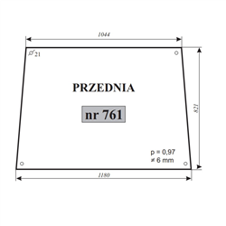 Szyba przednia MF-347751841