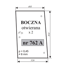 Szyba boczna otwierana MF-675,690,699-347486064