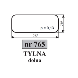Szyba tylna dolna MF-347485926