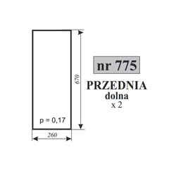 Szyba przednia dolna C-360-347751846