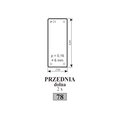 Szyba przednia dolna MF-347485785