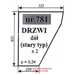 Szyba drzwi dół stary typ C-360-347486056