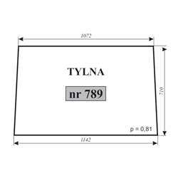 Szyba tylna T-25 Naglak-Koźmin-347489625