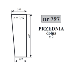 Szyba przednia dolna C-360-347931421