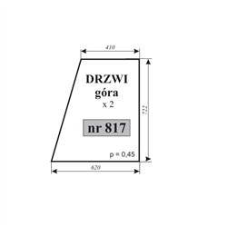 Szyba drzwi FENDT 614 LSA-347489628