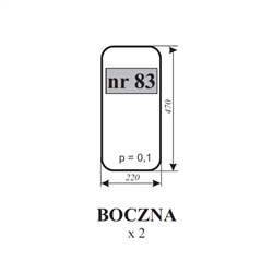 Szyba boczna MTZ NR.83-347480583