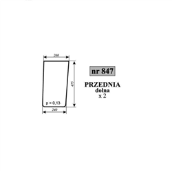 Szyba przednia dolna Renault-347517206